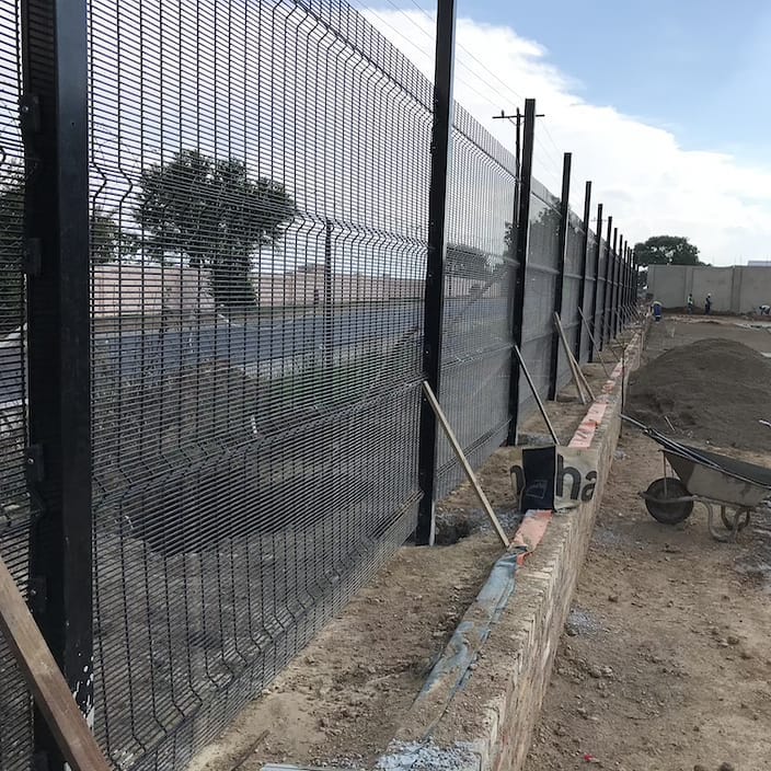 Clear View at Co Space Clear View fence installed at a commercial site