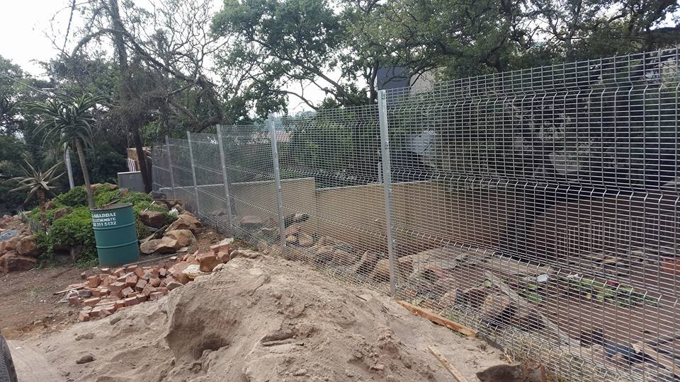 Clear View Pretoria residential Galvanised mesh fence installed at a residential home