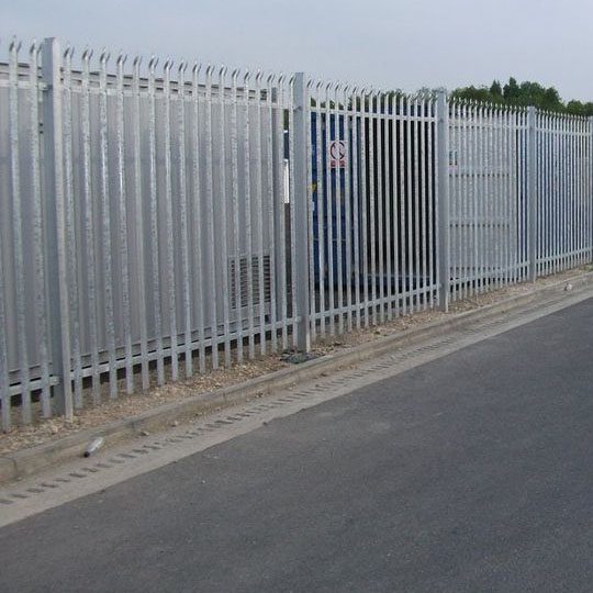 Galvanised-palisade Steel Palisade Fence installation