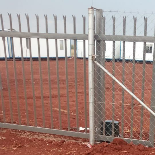 Wire Mesh Fence Wire Mesh Fence Installed for a construction ste